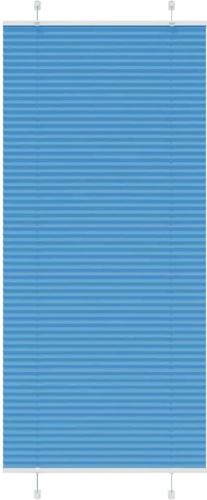 vidaXL Jaluzea plisată Albastru 85x200 cm Lățime țesătură 84,4 cm