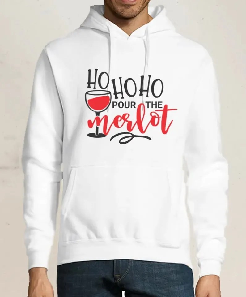 Hanorac personalizat Hohoho merlot