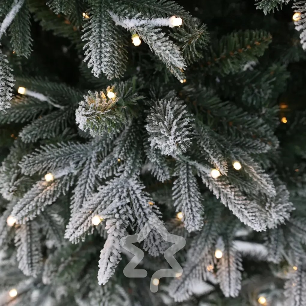 Molid înzăpezit 600 LED 210 cm