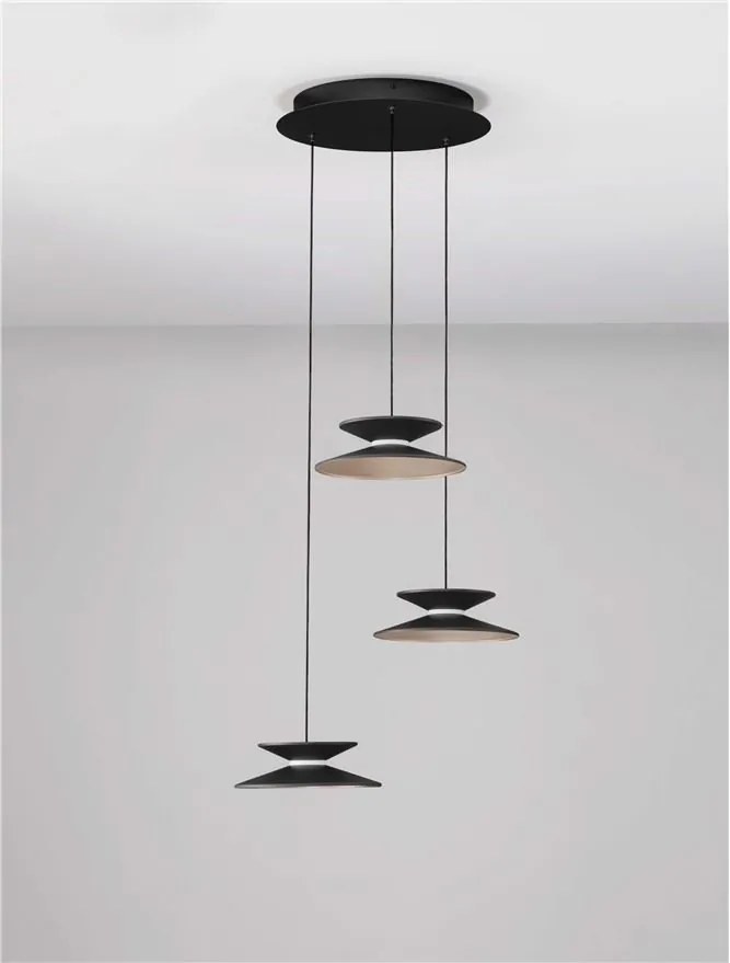 Lustra cu 3 pendule LED design modern Morfi