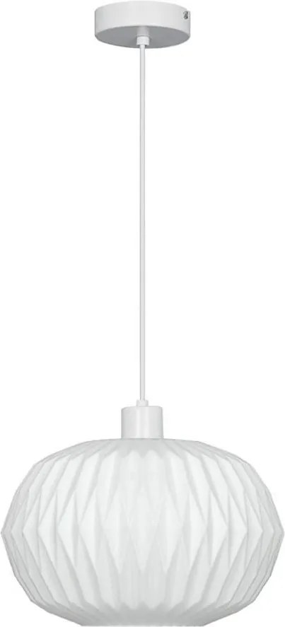 Lustră pe cablu CARSON 1xE27/40W/230V, albă