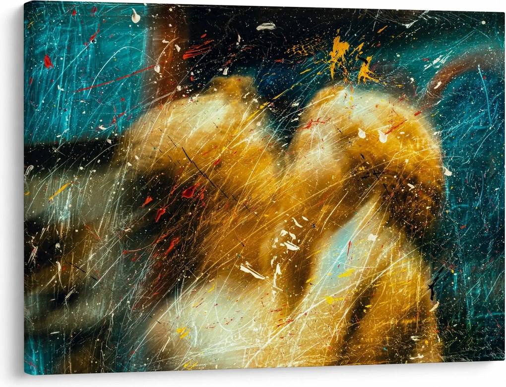 Tablou - Îngerii sărutăndu-se (70x50 cm)