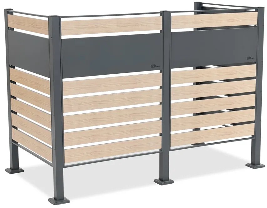 Carcasă pentru 2 coșuri de gunoi 120l sau 240l Breda CoverTech