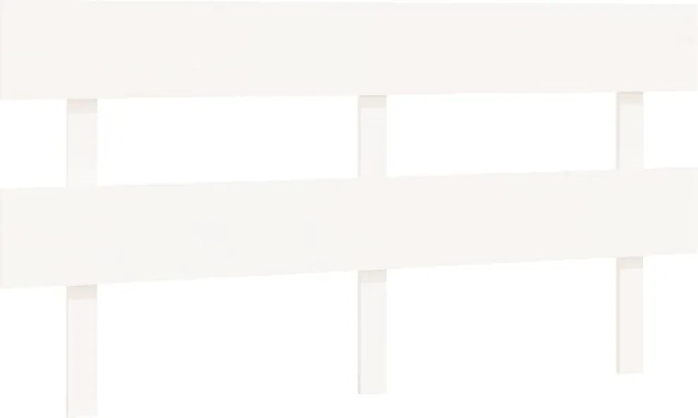 vidaXL Tăblie de pat, alb, 164x3x81 cm, lemn masiv de pin