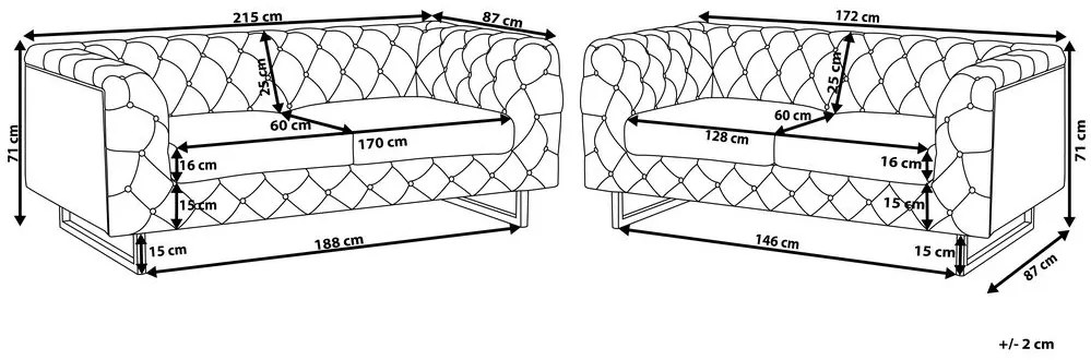 Set canapele Viken (gri deschis). 1011102