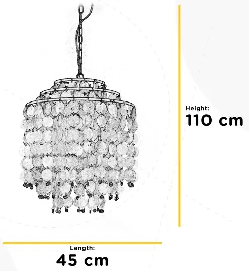 Lustră pe lanț RUBEN 3xE27/22W/230V ONLI