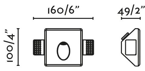 Spot LED incastrabil ghips iluminat ambiental TUK alb