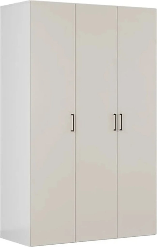 Dulap FLEX, casmir/alb, PAL, cu 3 usi, 150x66x240 cm