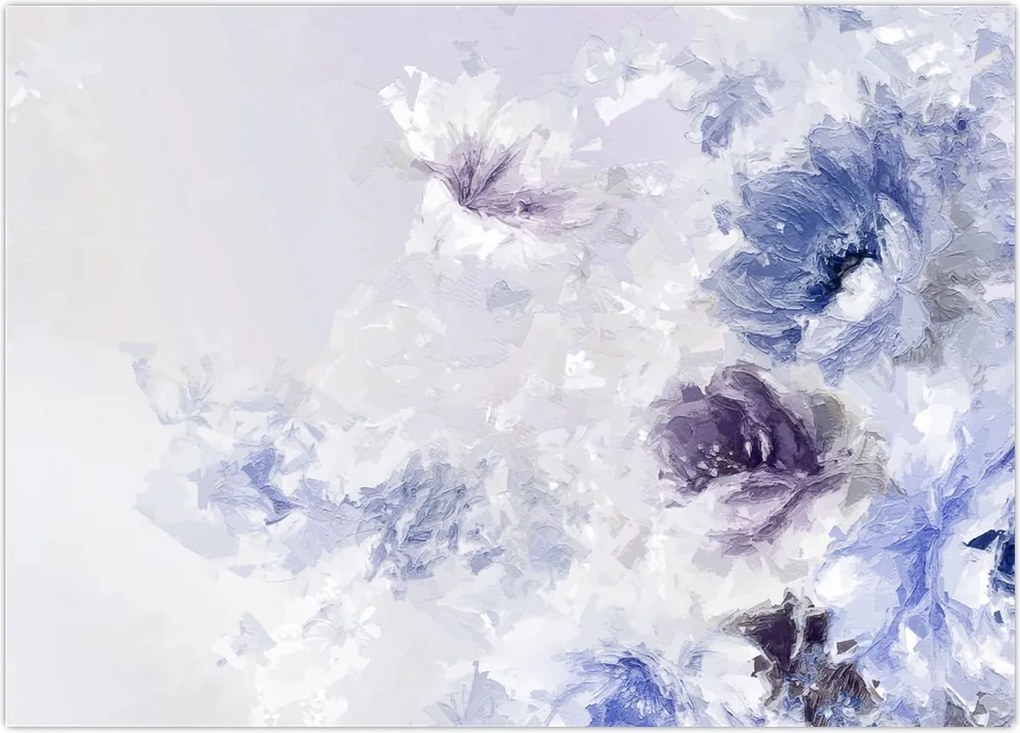 Tablou - Flori,pictură texturată (70x50 cm)