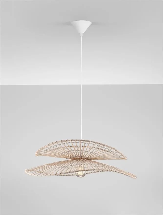 Lustra suspendata design natural, ARTIC, D 60cm