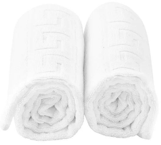 Set 2 prosoape, hotel Line, bedora, 50x90 cm, 100% bumbac cardat, 500 g/mp, alb, 2 piese