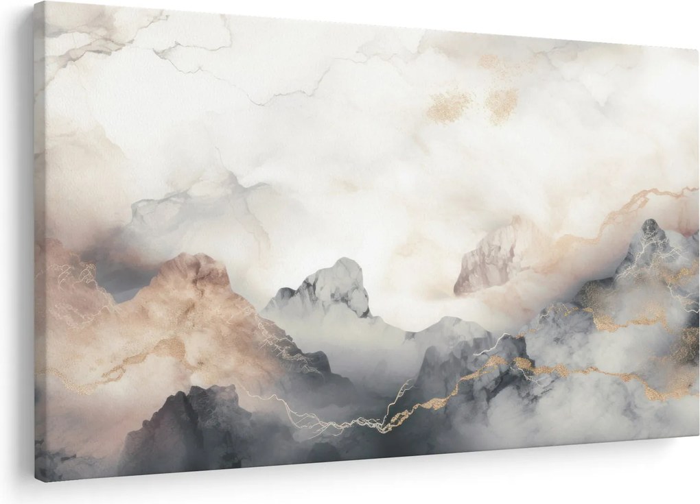 Tablou - Munte abstracție cu textura de marmură (90x60 cm)