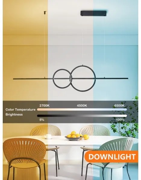 Lustră LED dimabilă pe cablu Immax NEO 07236L LITE RONDAS LED/56W/230V Tuya + telecomandă