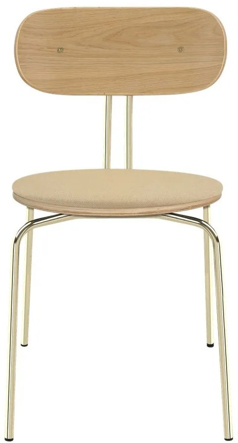 Scaun de dining bej/auriu Curious – UMAGE