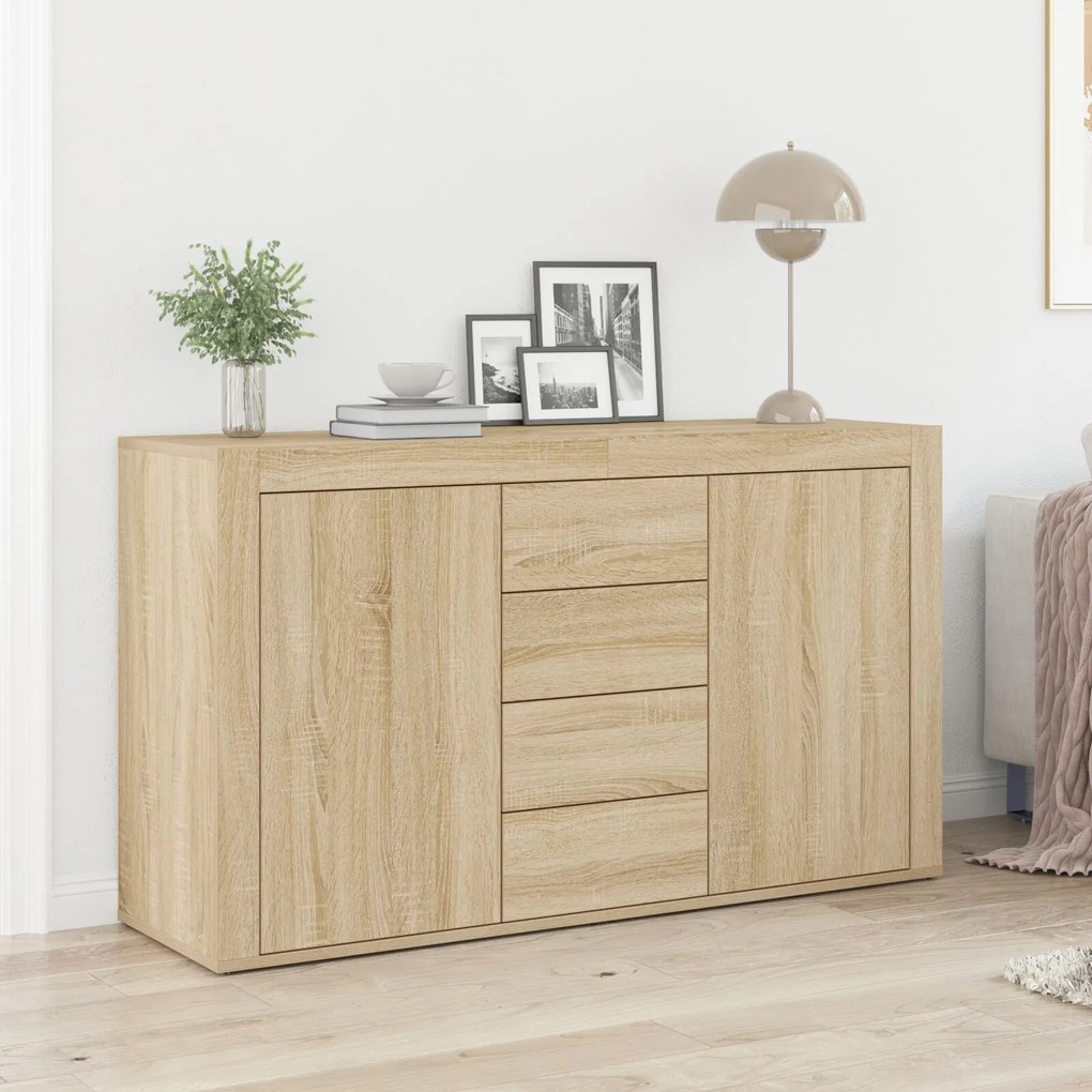 vidaXL Bufet cu sertar Stejar sonoma 120 x 36 x 69 cm Lemn compozit