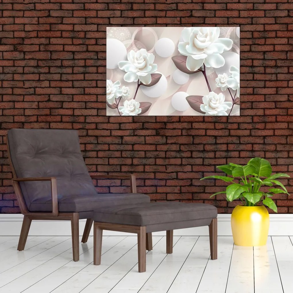 Tablou - Flori de trandafir (90x60 cm)
