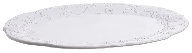 Platou stoneware Crem 36.5 cm