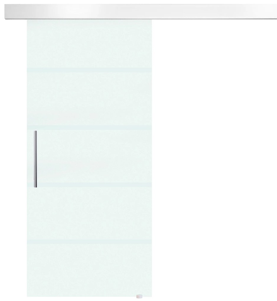 HOMCOM, usa glisanta din sticla securizata satinata, 90x205 cm | Aosom Romania