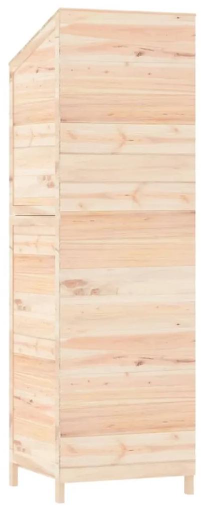 Sopron de gradina, 55x52x174,5 cm, lemn masiv de brad natural, 55 x 52 x 174.5 cm