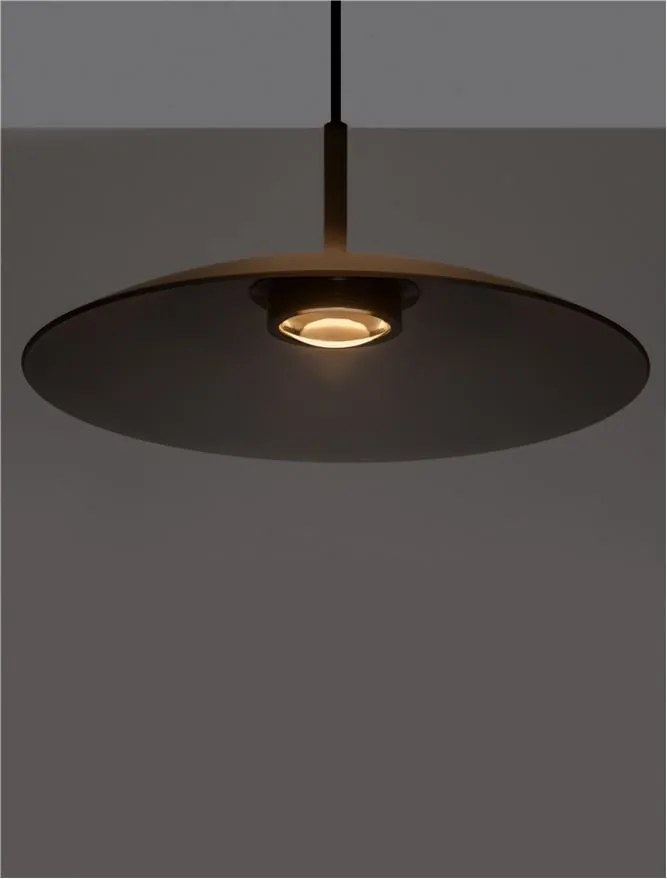 Lustra LED design modern POLIFEMO fumuriu, 40cm