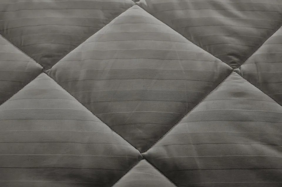 Pilota Alcam damasc, toamna / iarna, bambus, gri, 140x200 cm
