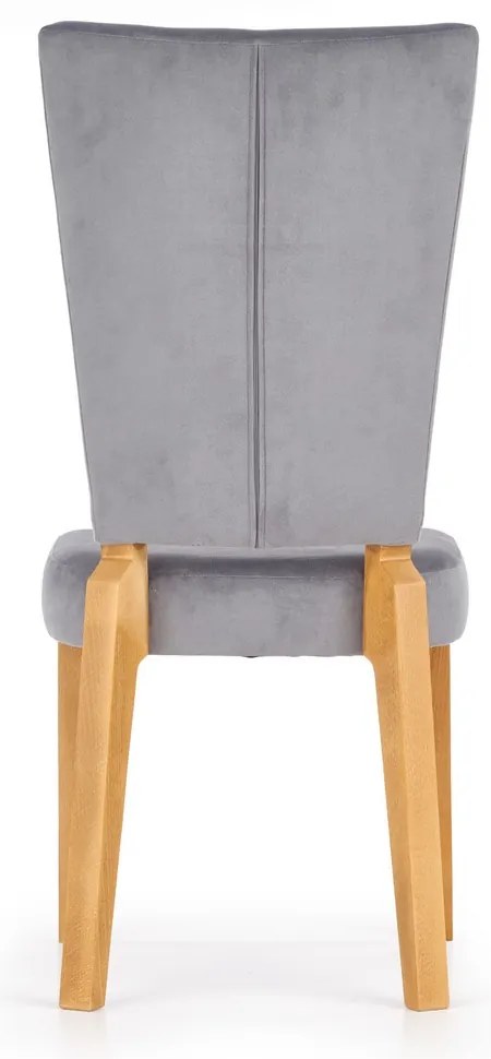 Scaun de bucaterie Rois, stejar gri/miere