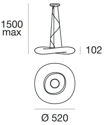 Lustră LED dimabilă pe cablu Linea Light 8005 MR. MAGOO LED/23W/230V
