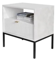 Noptieră NOVA 56x54 cm alb/negru