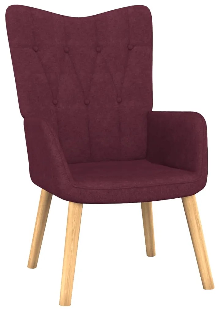 Scaun de relaxare, violet, material textil