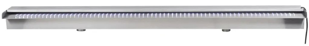 Fantana piscina  cu LED-uri 110 cm otel inoxidabil 110 cm, cu led