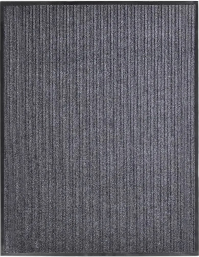 vidaXL Covoraș de ușă, gri, 117x220 cm, PVC