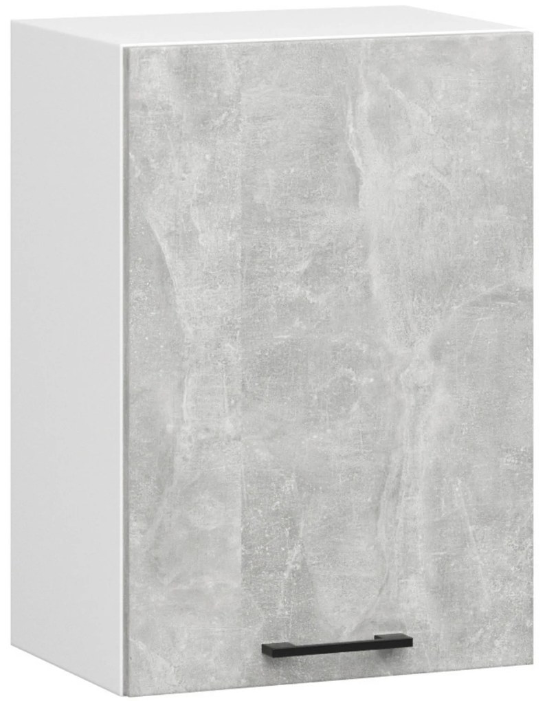 Dulap superior de bucătărie Ozara W50 H580 (alb + beton). 1071167