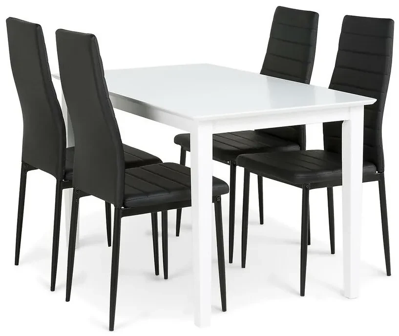 Set de mese Scandinavian Choice 71474x75x120cm, Numărul de locuri: 4, Unghiular, Lemn: Cauciuc