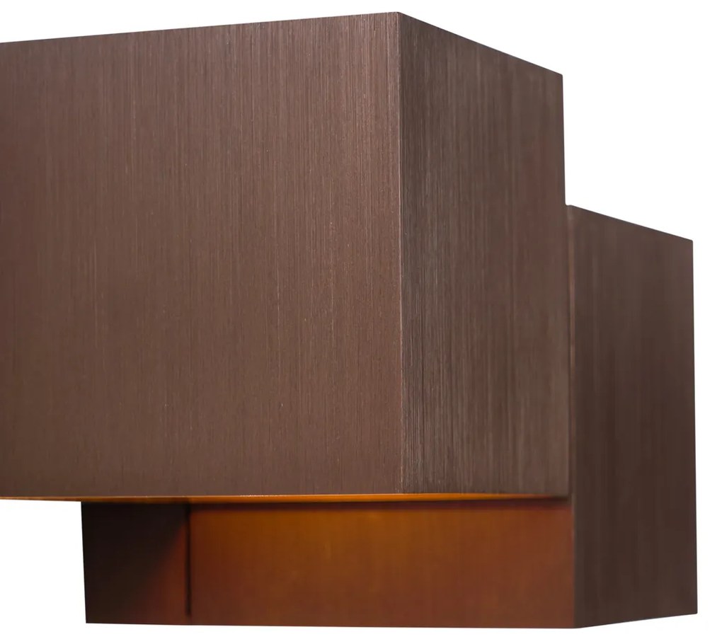 Lampă de perete modernă bronz închis cu 2 lumini - Transfer Double