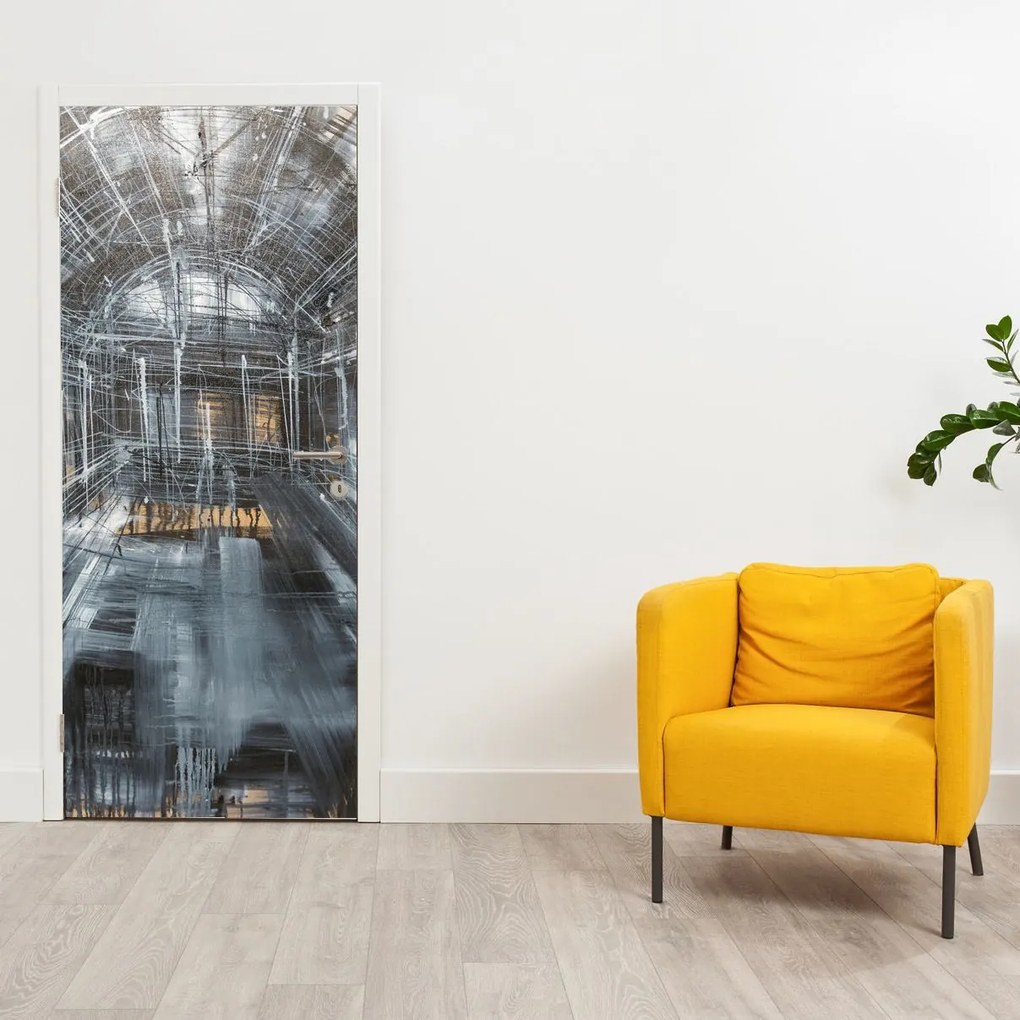 Fototapet pentru ușă - Interiorul clădirii vechi (95x205cm)