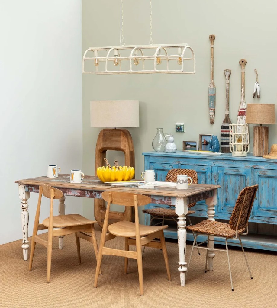 Scaun dining, maro, din rattan, Sayang