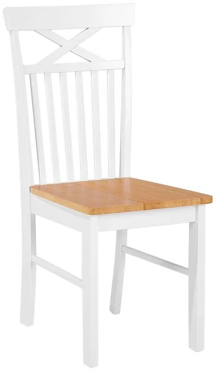 Set 2 buc scaune de sufragerie Houza (alb). 1080171