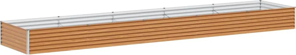 vidaXL Strat înălțat de grădină 485 x 100 x 36 cm Oțel Galvanizat