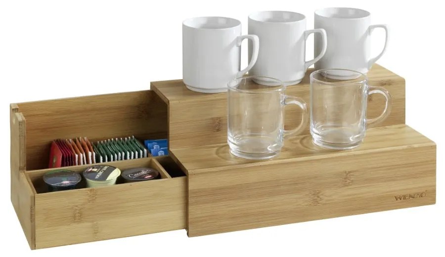 Suport din bambus pentru accesorii de cafea şi ceai Wenko