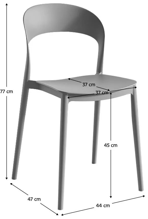 Scaun sufragerie Recibir (gri) . 1116464