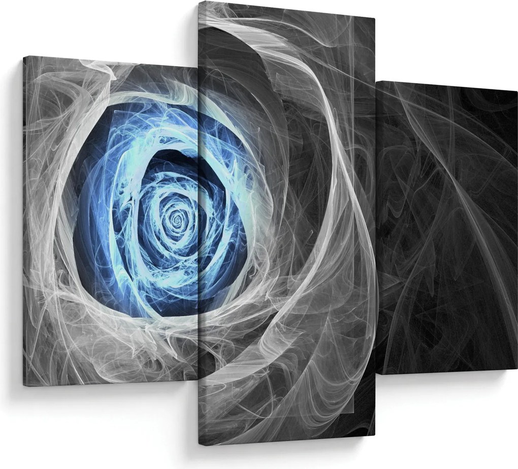 Tablou - Abstract Rose Blue (90x60 cm)