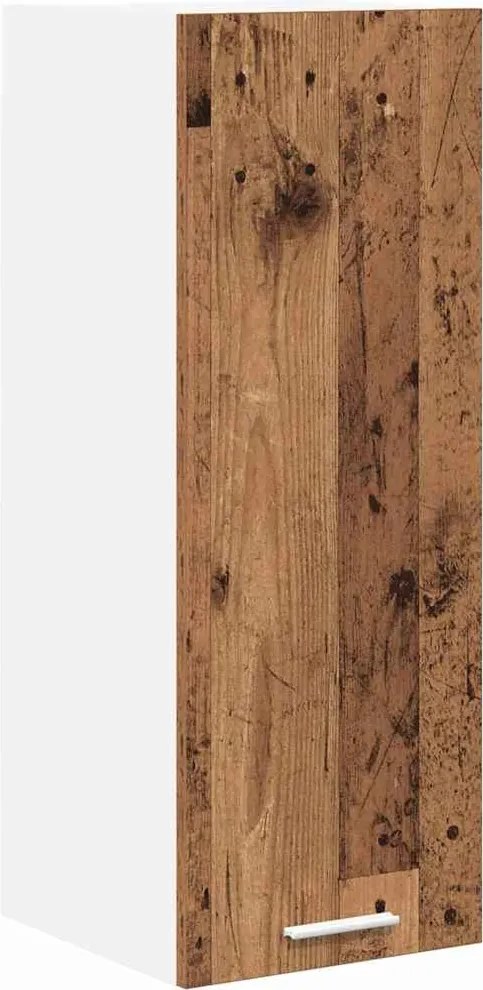 vidaXL Dulap suspendat Lemn vechi și Alb 30 x 31 x 80 cm Lemn compozit