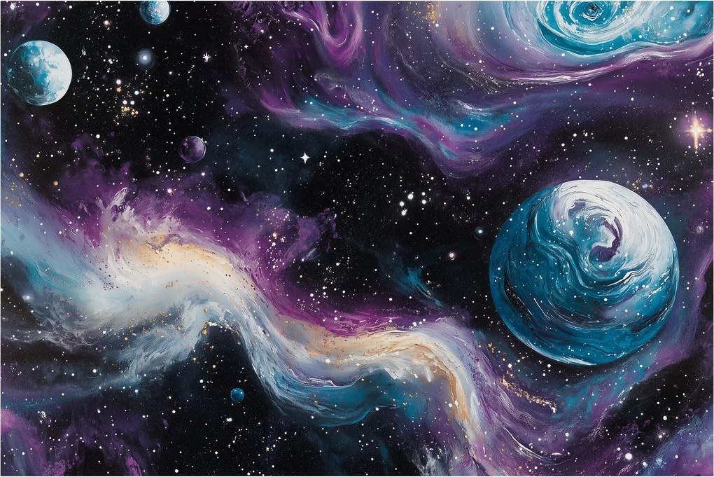 Tablou - Univers pictat (90x60 cm)