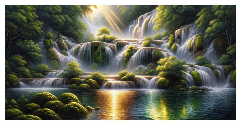 Tablou cascade sclipitoare