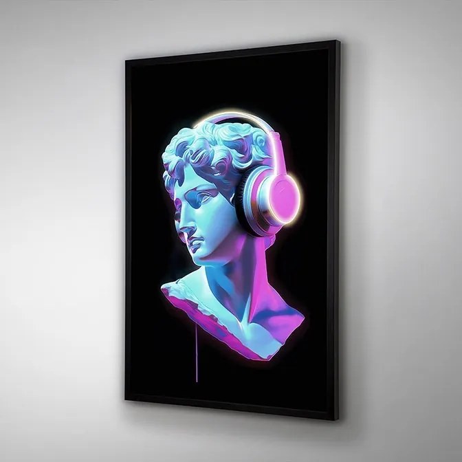 Tablou, Bust cu iluminat LED imprimat pe panza Busto 80x120cm