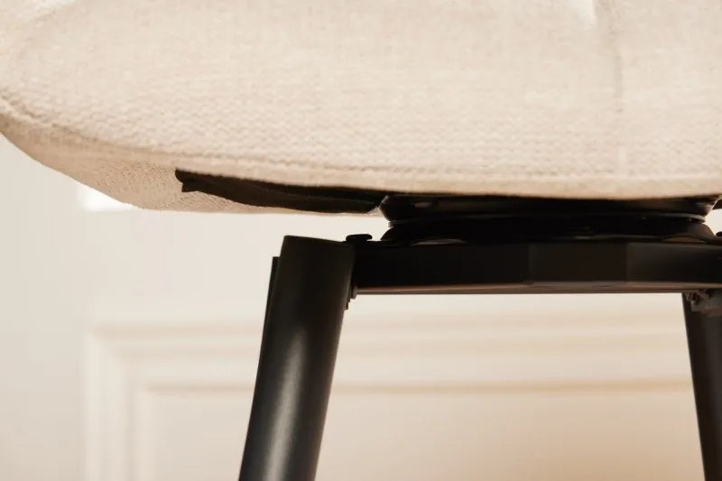 Set 2 scaune de bar pivotante Papillon bej