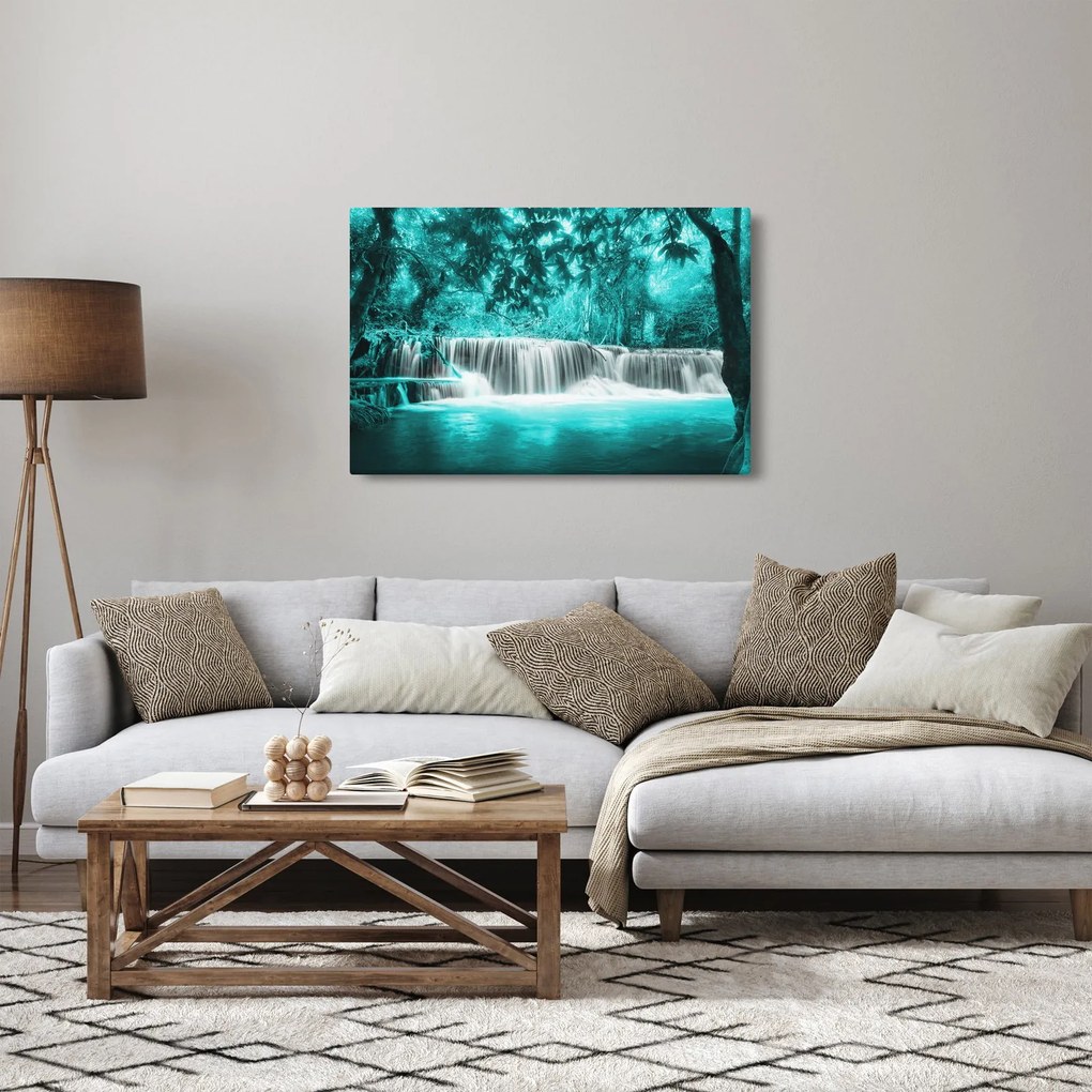 Tablou - Cascada albastră (90x60 cm)