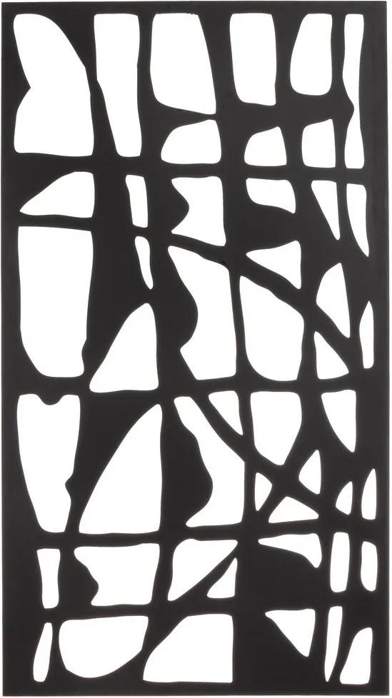 Decoratiune din metal negru pentru perete Zaira 60 cm x 2 cm x 110 h