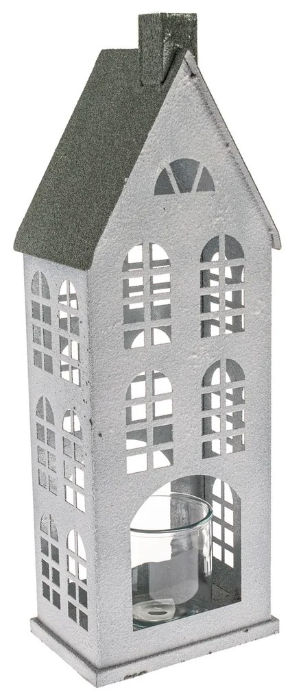 Sfeșnic metalic Green House, 20 x 14 x 44 cm, 44 cm