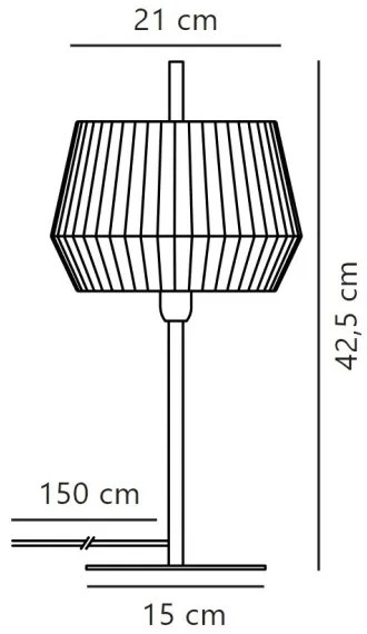 Lampă de masă Nordlux DICTE 1xE14/40W/230V alb/negru